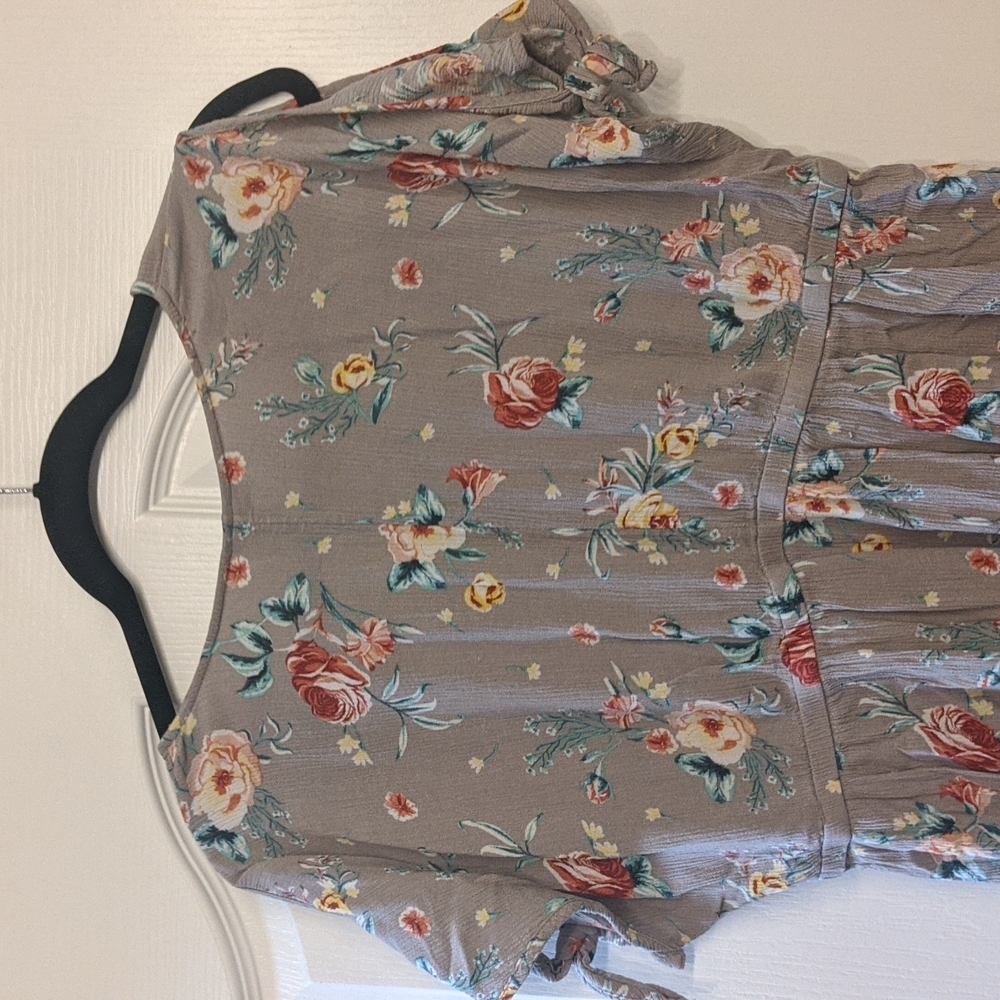 Torrid Open Shoulder Floral Tunic - Picture 4 of 8